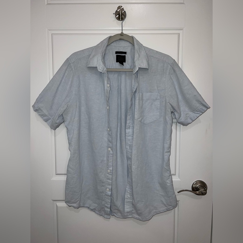 Linen Button Down Tee